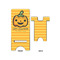 Halloween Pumpkin Large Phone Stand - Front & Back