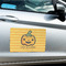 Halloween Pumpkin Large Rectangle Car Magnets- In Context