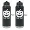 Halloween Pumpkin Laser Engraved Water Bottles - Front & Back Engraving - Front & Back View