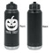Halloween Pumpkin Laser Engraved Water Bottles - Front Engraving - Front & Back View