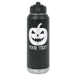 Halloween Pumpkin Water Bottles - Laser Engraved (Personalized)