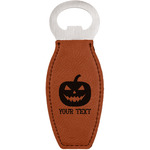 Halloween Pumpkin Leatherette Bottle Opener (Personalized)