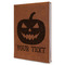 Halloween Pumpkin Leather Sketchbook (Personalized)