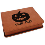 Halloween Pumpkin Leatherette 4-Piece Wine Tool Set (Personalized)