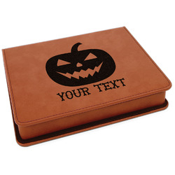 Halloween Pumpkin Leatherette 4-Piece Wine Tool Set (Personalized)