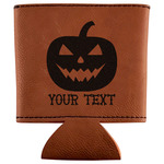 Halloween Pumpkin Leatherette Can Sleeve (Personalized)