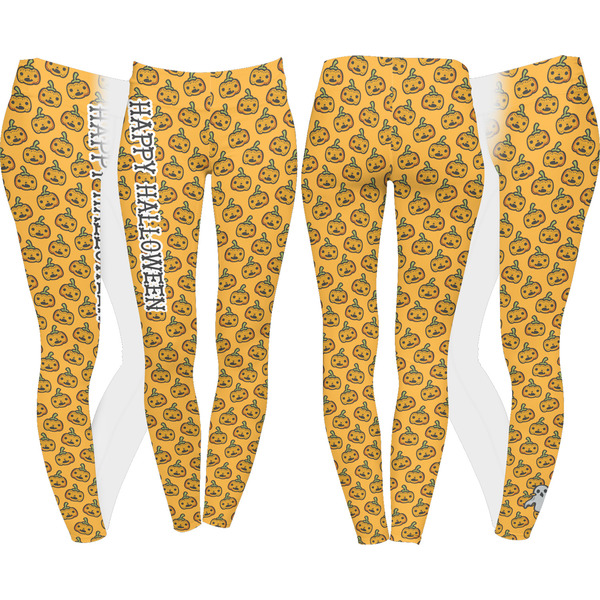 Halloween Pumpkin Leggings Turn Around - Apvl