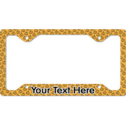 Halloween Pumpkin License Plate Frame - Style C (Personalized)
