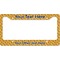 Halloween Pumpkin License Plate Frame - Style B (Personalized)