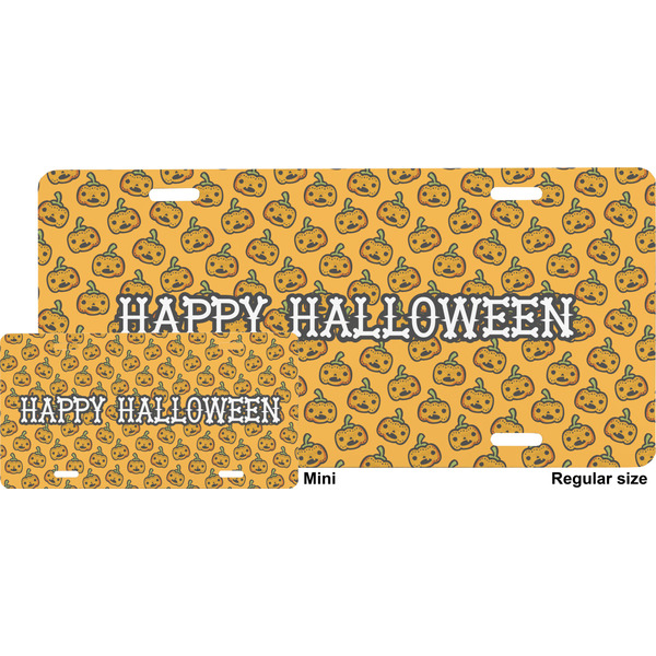Halloween Pumpkin License Plate (Sizes)