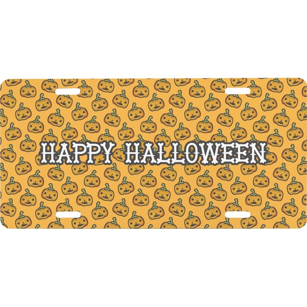 Custom Halloween Pumpkin Front License Plate (Personalized)