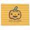 Halloween Pumpkin Single-Sided Linen Placemat - Single w/ Name or Text