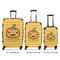 Halloween Pumpkin Luggage Bags all sizes - With Handle