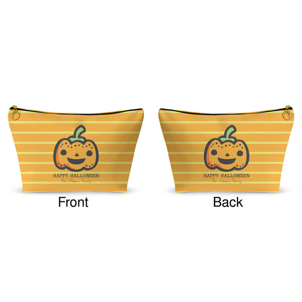 Halloween Pumpkin Makeup Bag (Front and Back)