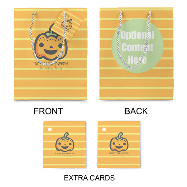Halloween Pumpkin Medium Gift Bag - Approval