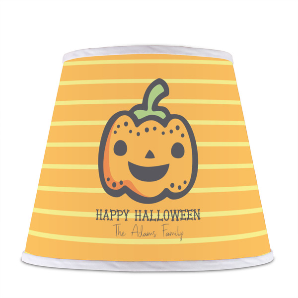 Halloween Pumpkin Poly Film Empire Lampshade - Front View