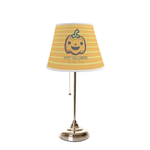 Halloween Pumpkin Poly Film Empire Lampshade - On Stand
