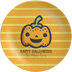 Halloween Pumpkin Melamine Plate (Personalized)
