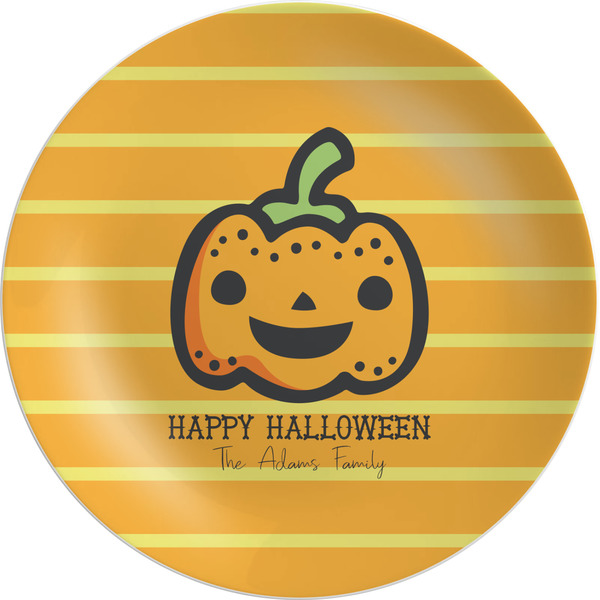 Custom Halloween Pumpkin Melamine Plate (Personalized)