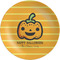 Halloween Pumpkin Melamine Plate 8 inches