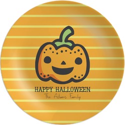 Halloween Pumpkin Melamine Plate (Personalized)
