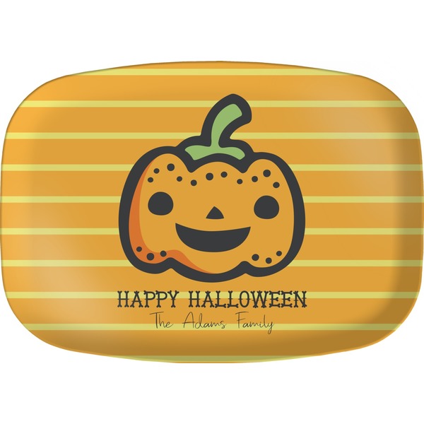 Custom Halloween Pumpkin Melamine Platter (Personalized)