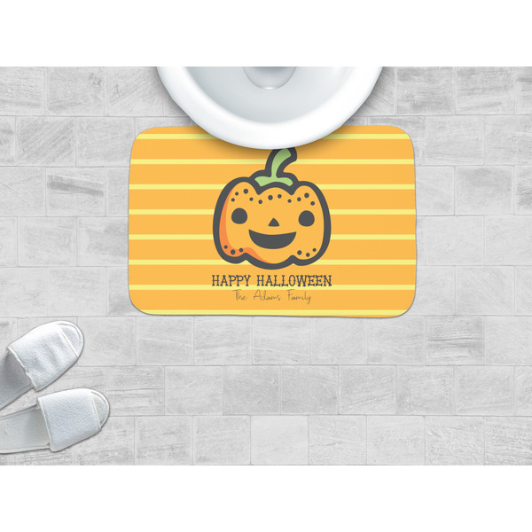 Halloween Pumpkin Memory Foam Bath Mat - LIFESTYLE