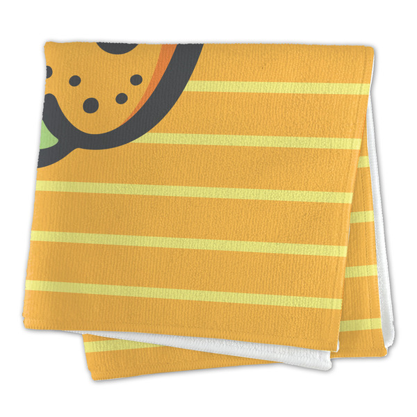 Halloween Pumpkin Microfiber Dish Rag - FOLDED (square)