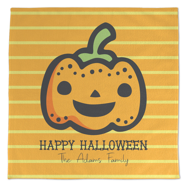 Custom Halloween Pumpkin Microfiber Dish Towel (Personalized)