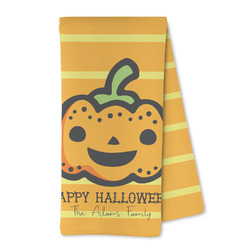 Halloween Pumpkin Kitchen Towel - Microfiber (Personalized)