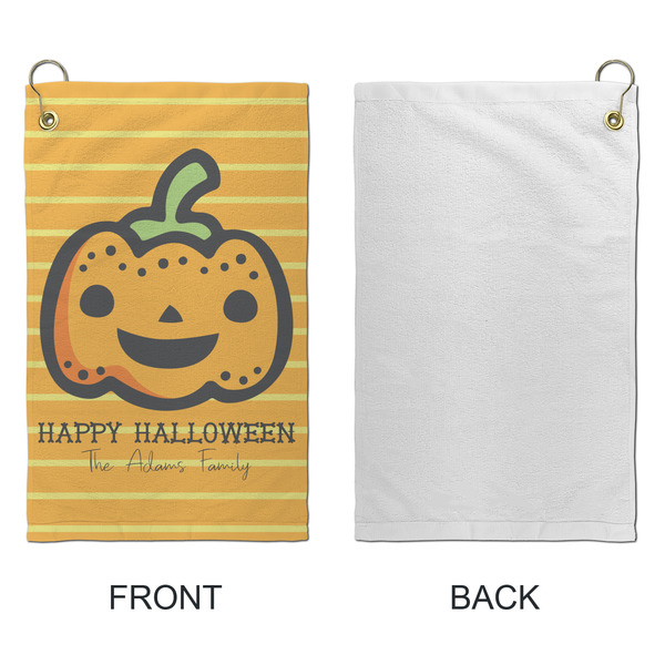 Halloween Pumpkin Microfiber Golf Towels - Small - APPROVAL