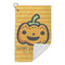 Halloween Pumpkin Microfiber Golf Towels Small - FRONT FOLDED