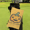 Halloween Pumpkin Microfiber Golf Towels - Small - LIFESTYLE