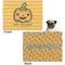 Halloween Pumpkin Microfleece Dog Blanket - Regular - Front & Back