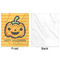 Halloween Pumpkin Minky Blanket - 50"x60" - Single Sided - Front & Back