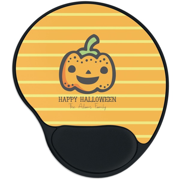 Custom Halloween Pumpkin Mouse Pad with Wrist Support
