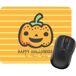 Halloween Pumpkin Rectangular Mouse Pad (Personalized)