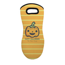 Halloween Pumpkin Neoprene Oven Mitt w/ Name or Text