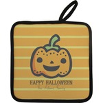 Halloween Pumpkin Pot Holder w/ Name or Text
