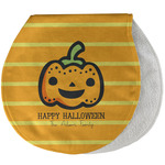 Halloween Pumpkin Burp Pad - Velour w/ Name or Text