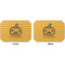 Halloween Pumpkin Octagon Placemat - Double Print Front and Back