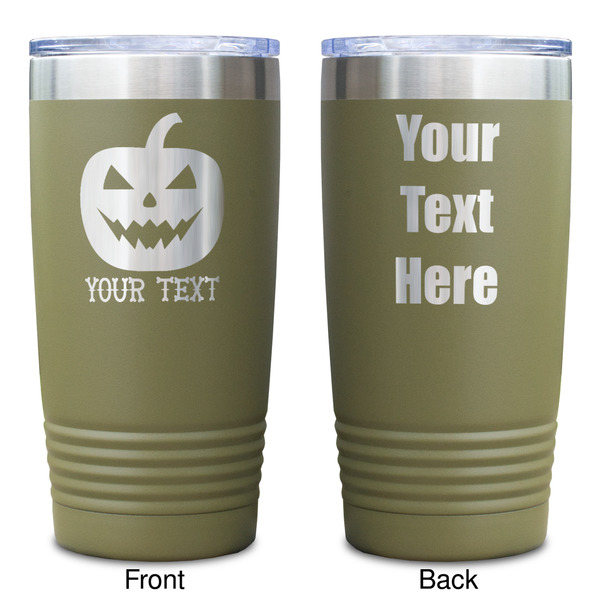 Halloween Pumpkin Olive Polar Camel Tumbler - 20oz - Double Sided - Approval