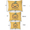 Halloween Pumpkin Outdoor Dog Beds - SIZE CHART