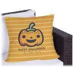 Halloween Pumpkin Outdoor Pillow - 20" (Personalized)