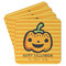 Halloween Pumpkin Paper Coasters - Front/Main