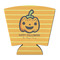 Halloween Pumpkin Party Cup Sleeves - with bottom - FRONT