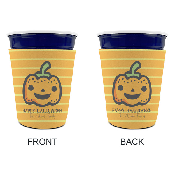 Halloween Pumpkin Party Cup Sleeves - without bottom - Approval