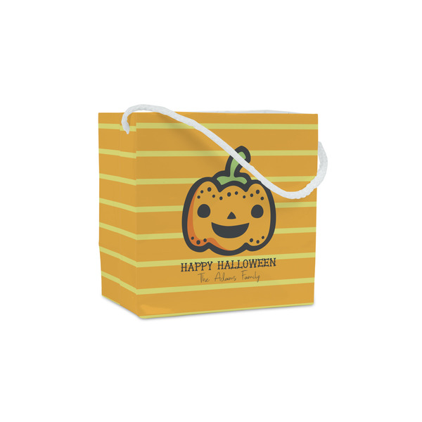 Custom Halloween Pumpkin Party Favor Gift Bags (Personalized)