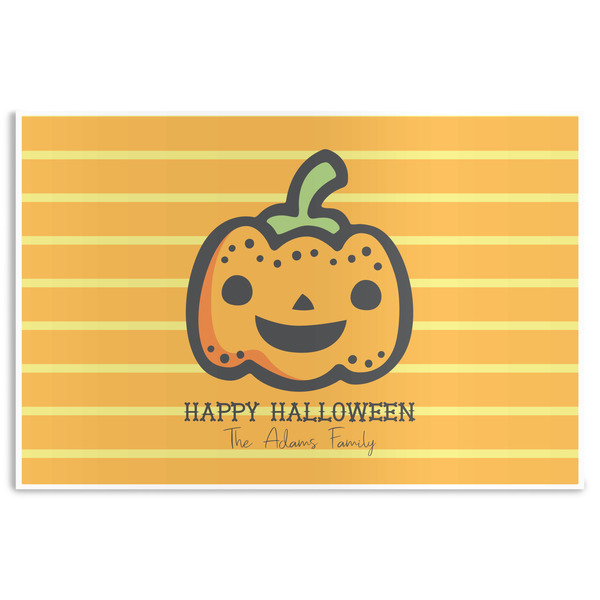 Custom Halloween Pumpkin Disposable Paper Placemats (Personalized)