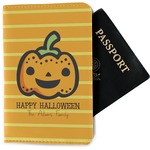 Halloween Pumpkin Passport Holder - Fabric (Personalized)